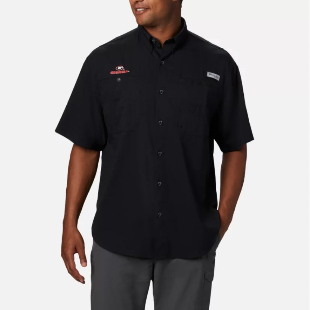 Men's Collegiate PFG Tamiami™ Short Sleeve Shirt - Georgia
